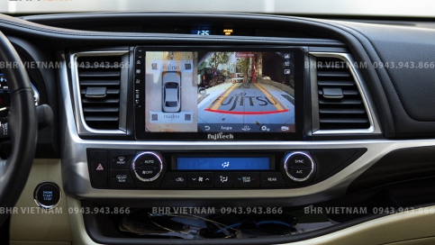 Màn hình DVD Android liền camera 360 Toyota Highlander 2014 - 2019 | Fujitech 360 